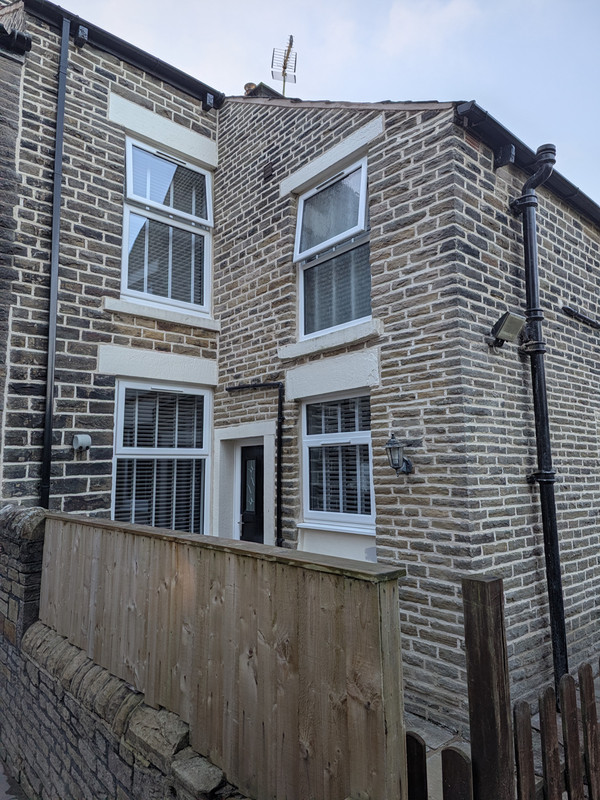 Traditional stone elevation after repointing