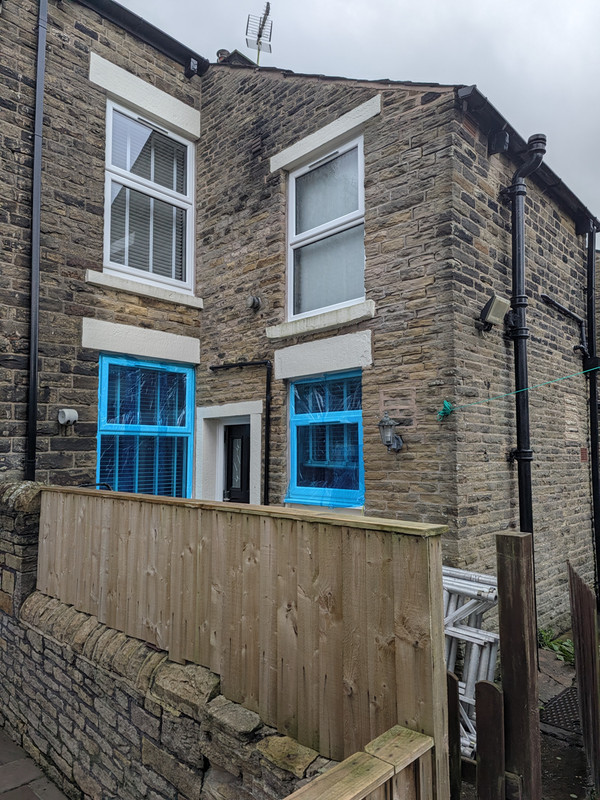 Traditional stone elevation before repointing
